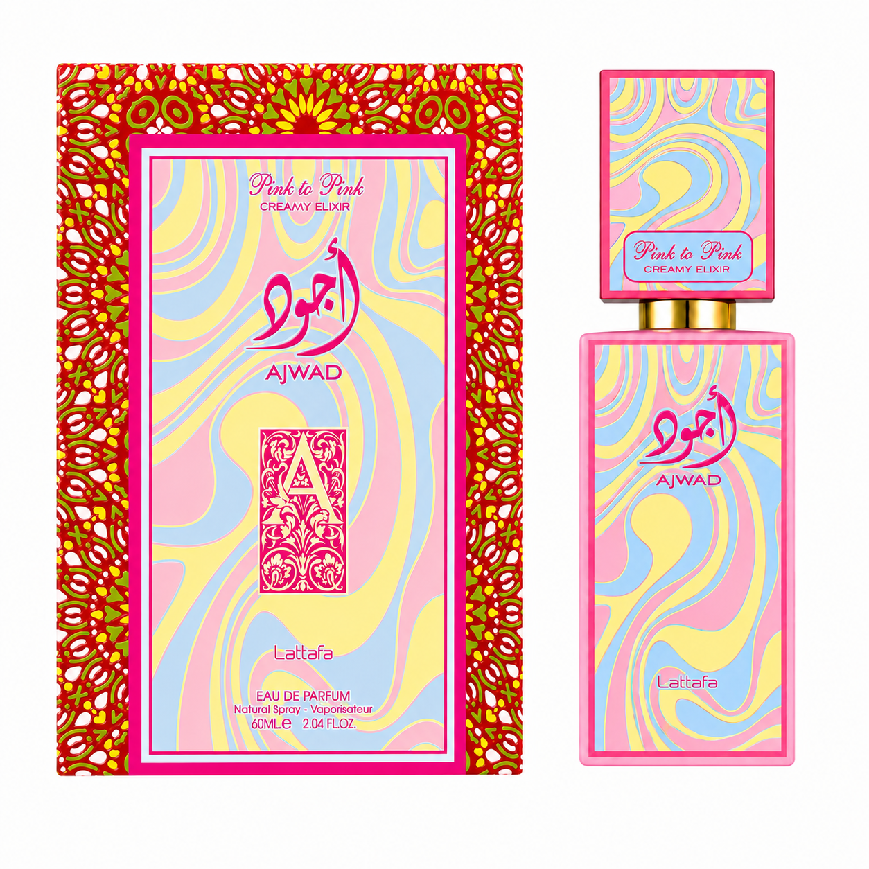 Ajwad Pink to pink creamy elixir | Eau De Parfum | 60ml