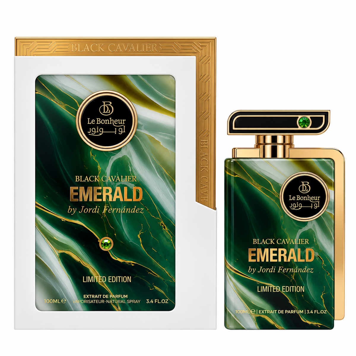 Black cavalier Emerald | Extrait De Parfum | 100ml
