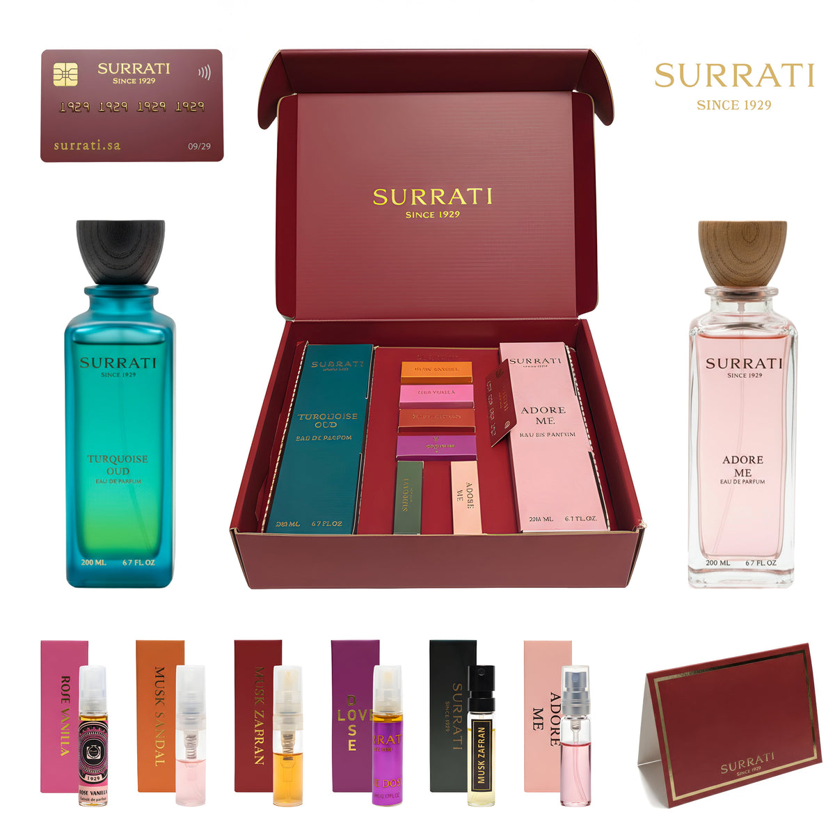 Turqouise Oud - Adore me | Gift Set | Eau De Parfum | 200ml x 2
